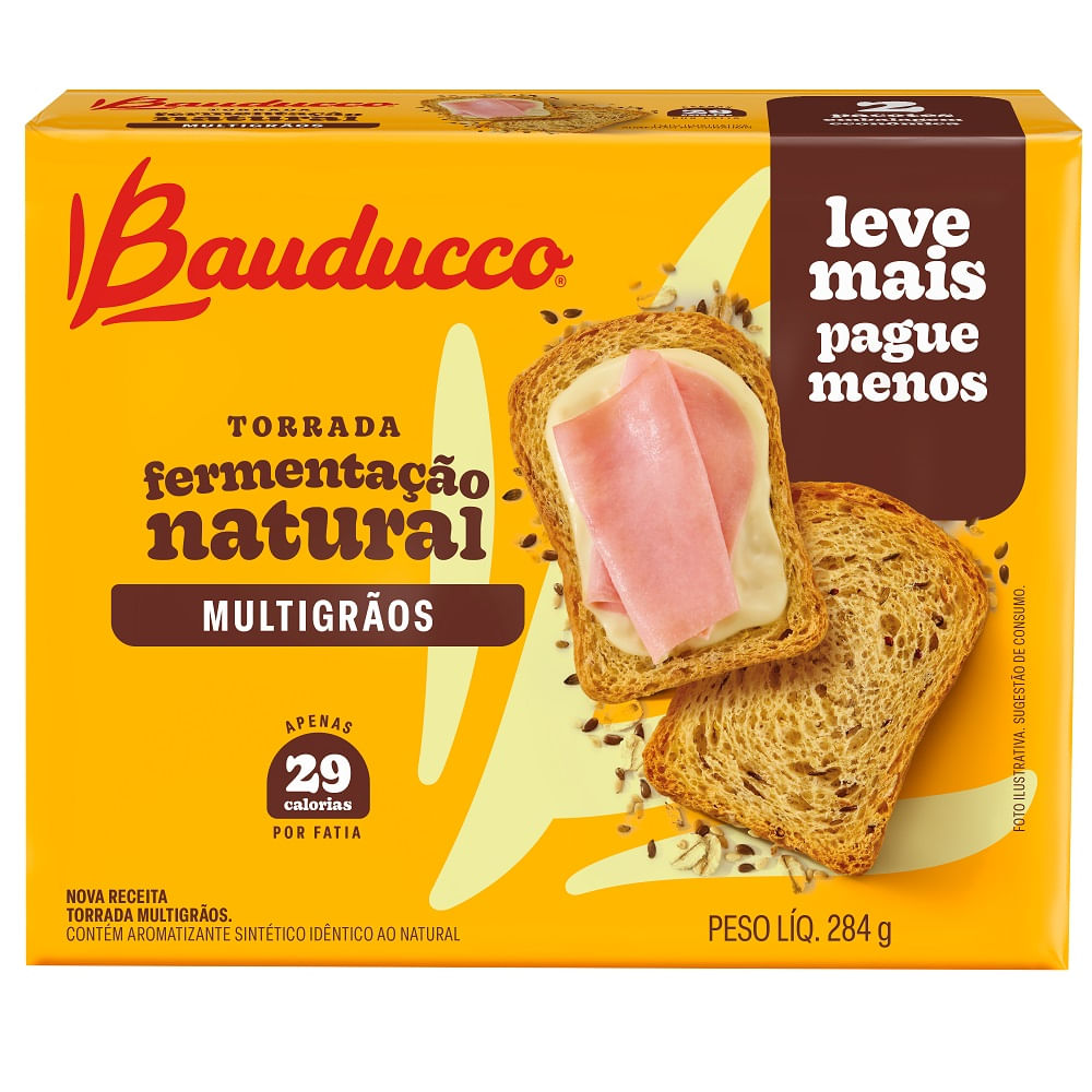 Torrada Multigraõs Mega Pack Bauducco 284g