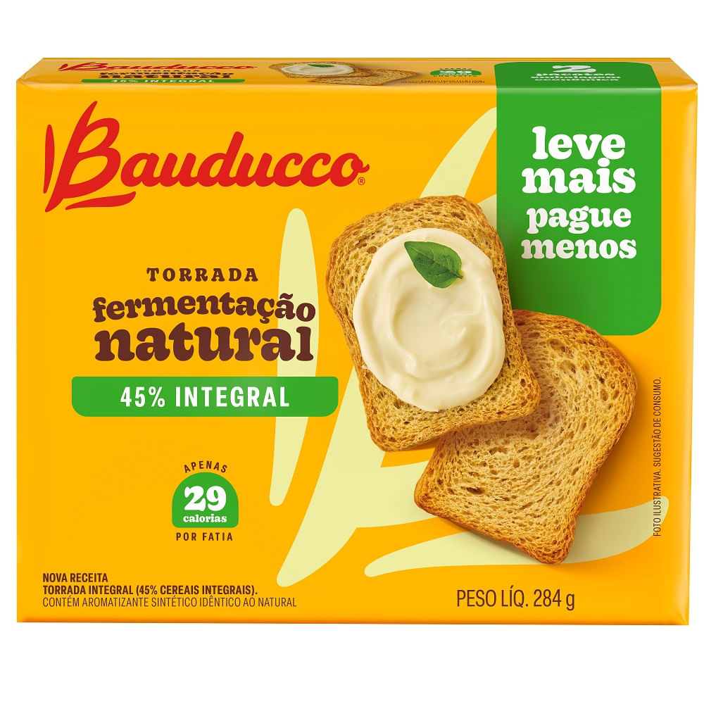 Torrada Integral Mega Pack Bauducco 284g
