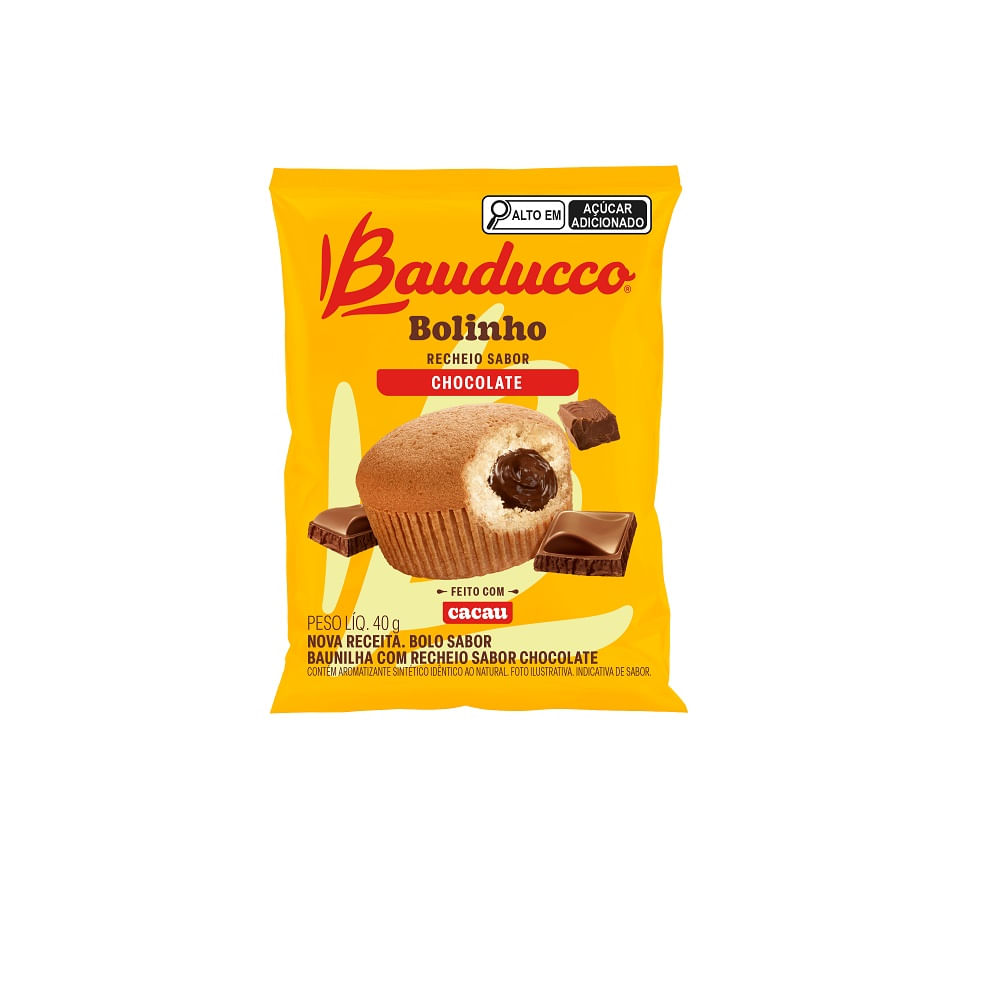 Bolinho Baunilha com Chocolate Bauducco 40g