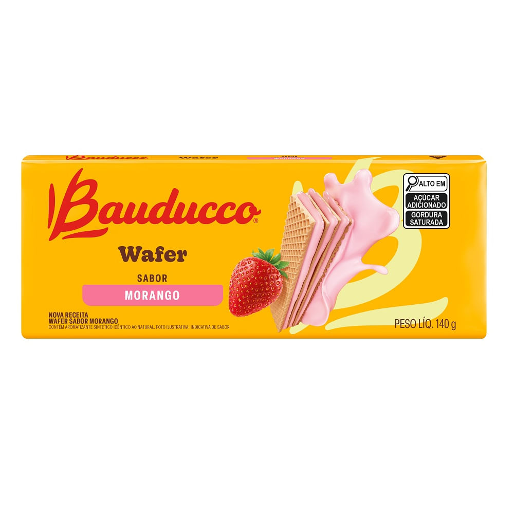 Wafer Morango Bauducco 140g