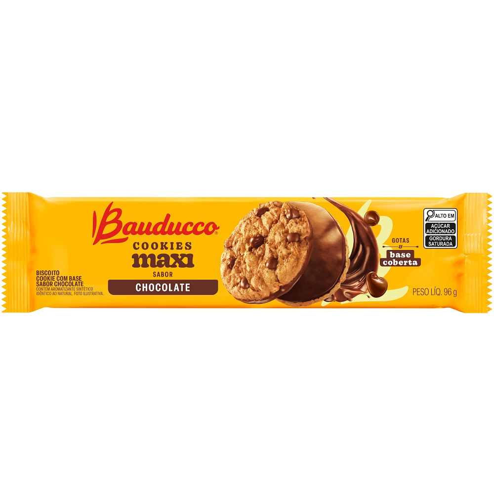 Biscoito Cookie Maxi Bauducco Chocolate 96g