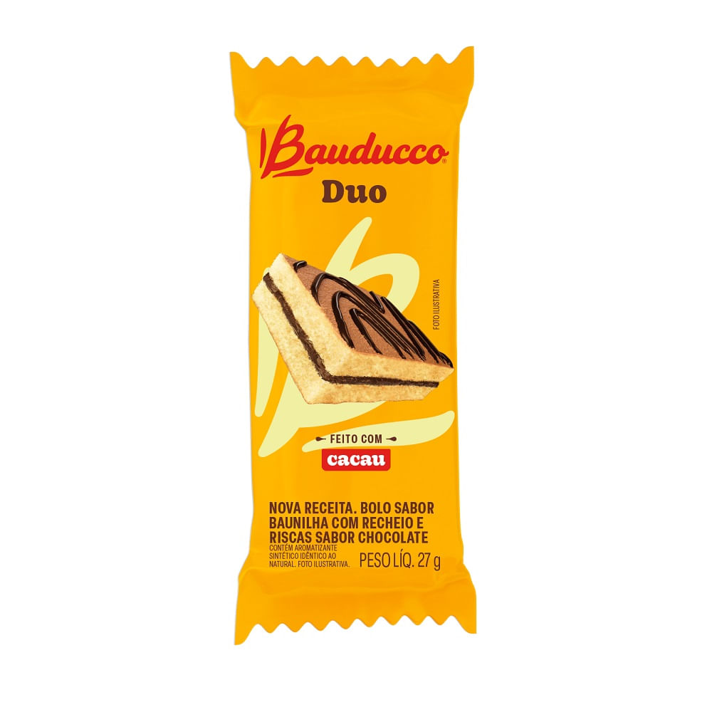 Bolinho Duo Chocolate Bauducco 27g
