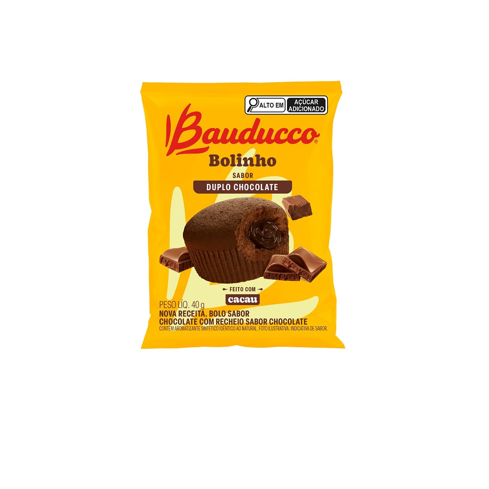 Bolinho Duplo Chocolate Bauducco 40g