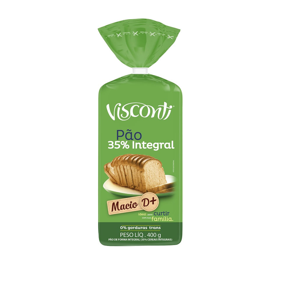 Pão de Forma Integral Visconti 400g