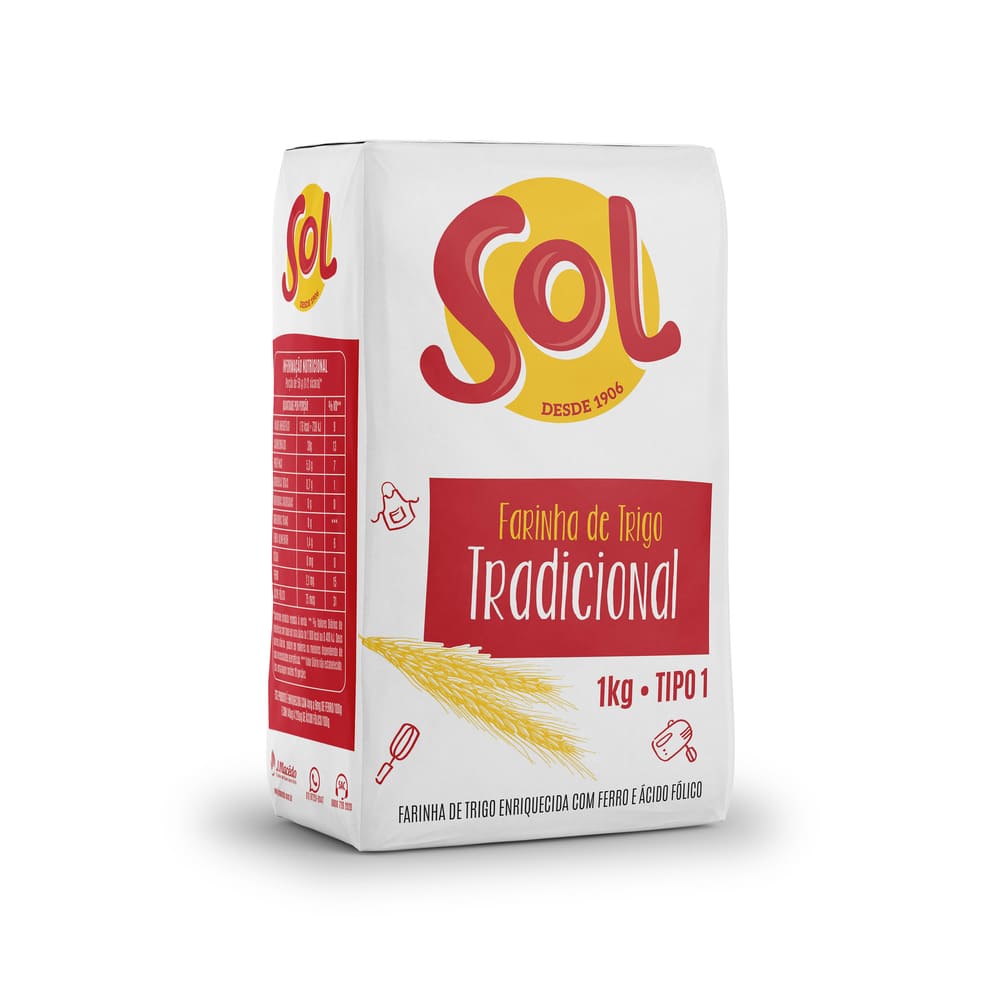 Farinha Trigo Sol 1kg