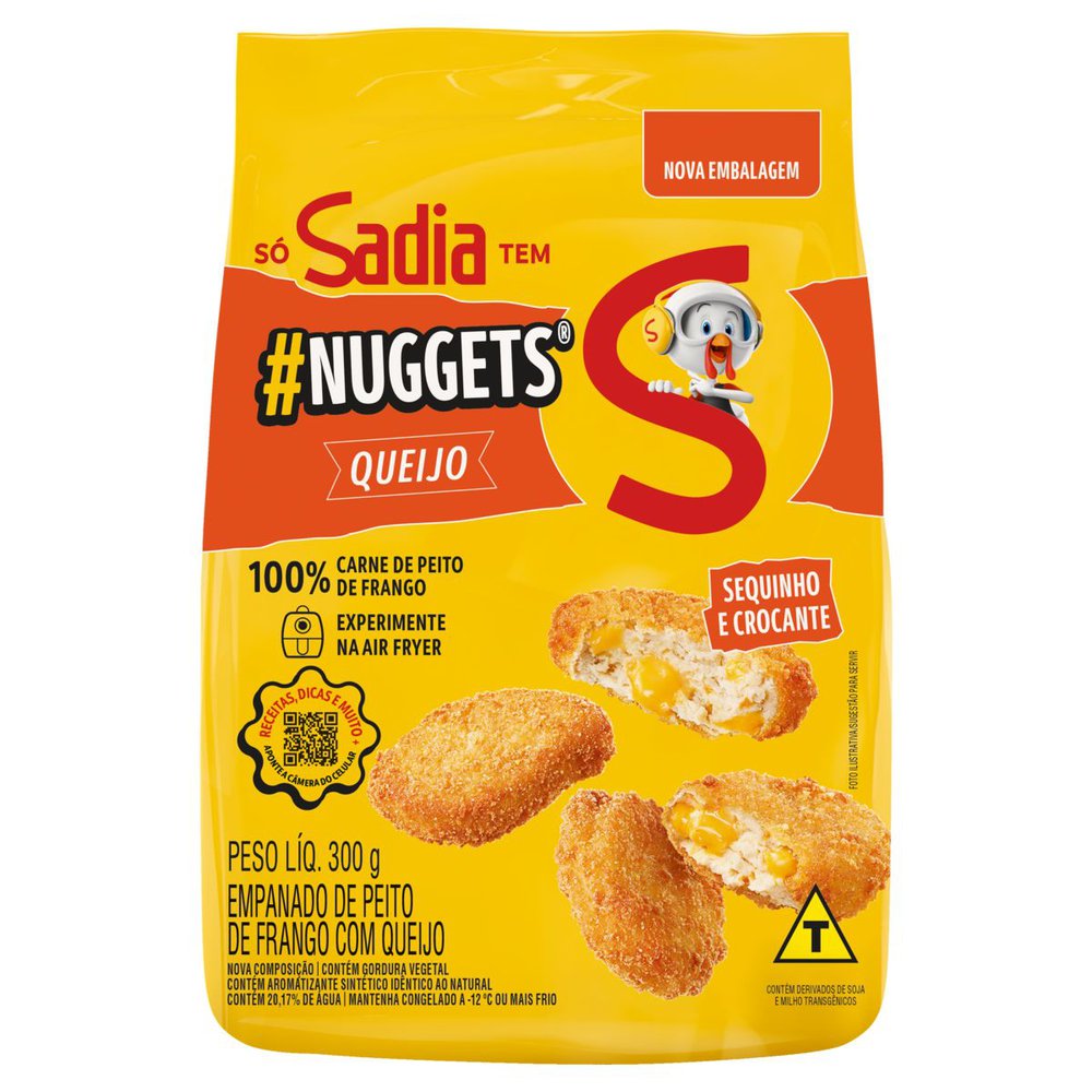 Empanado Frango Sadia Nuggets 300g Com Queijo