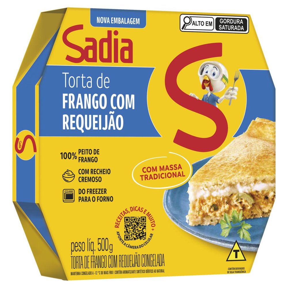 Torta Sadia 500g Frango com Requeijão