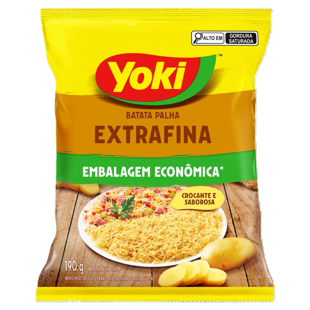 Batata Palha Yoki 190g Extra Fina