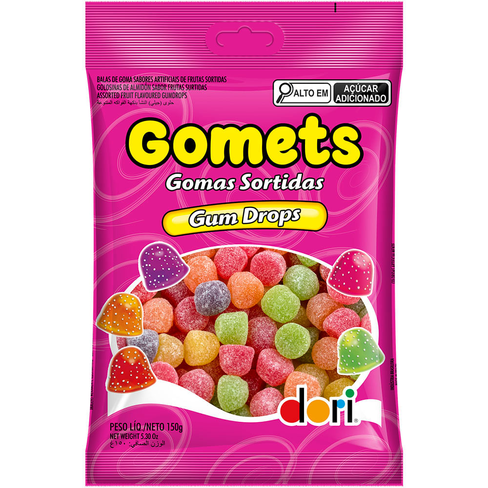 Bala Dori Gomets 150g Frutas