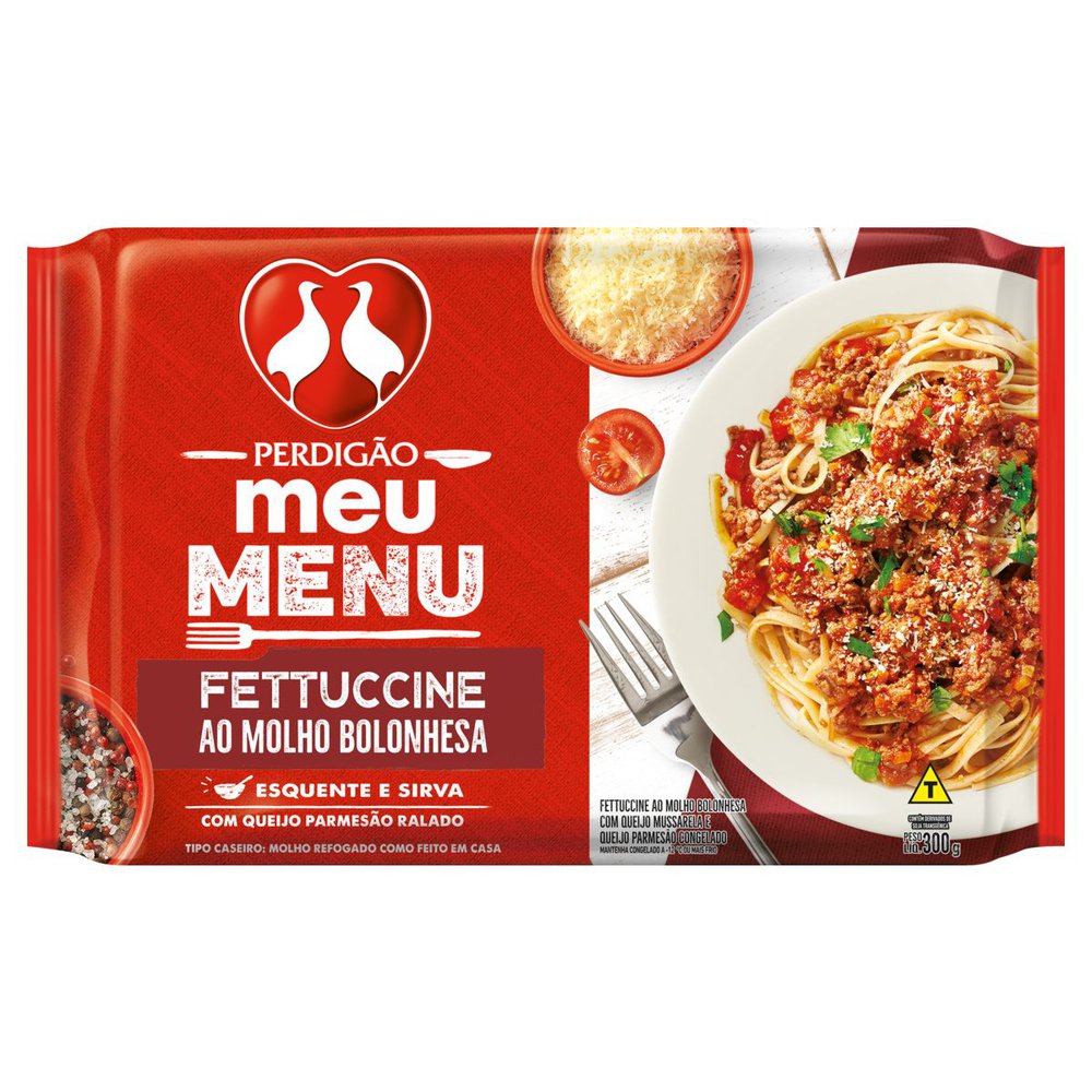 Prato Pronto Perdigão Meu Menu Fettuccine Bolonhesa 300g