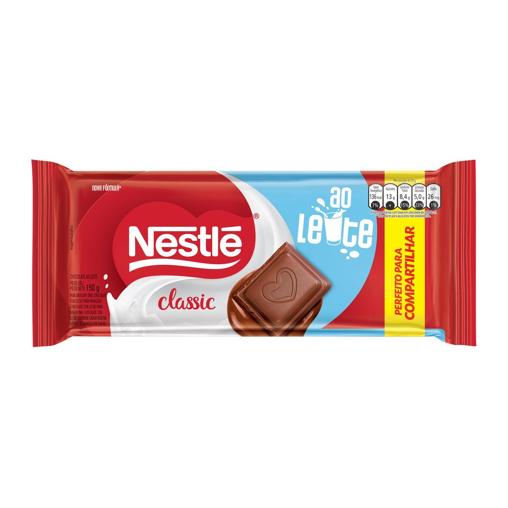 Chocolate ao Leite Classic Tablete 150g