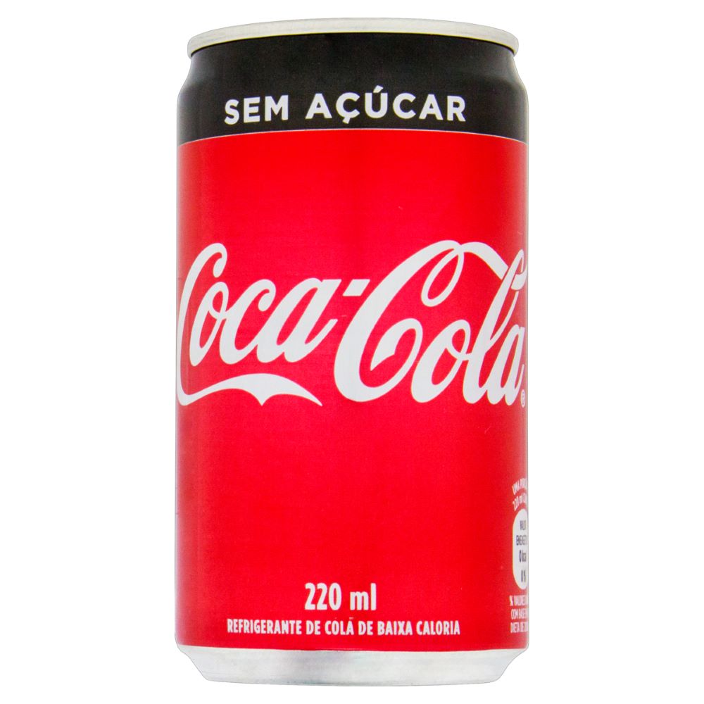 Refrigerante Coca Cola Sem Açúcar Lata 220ml