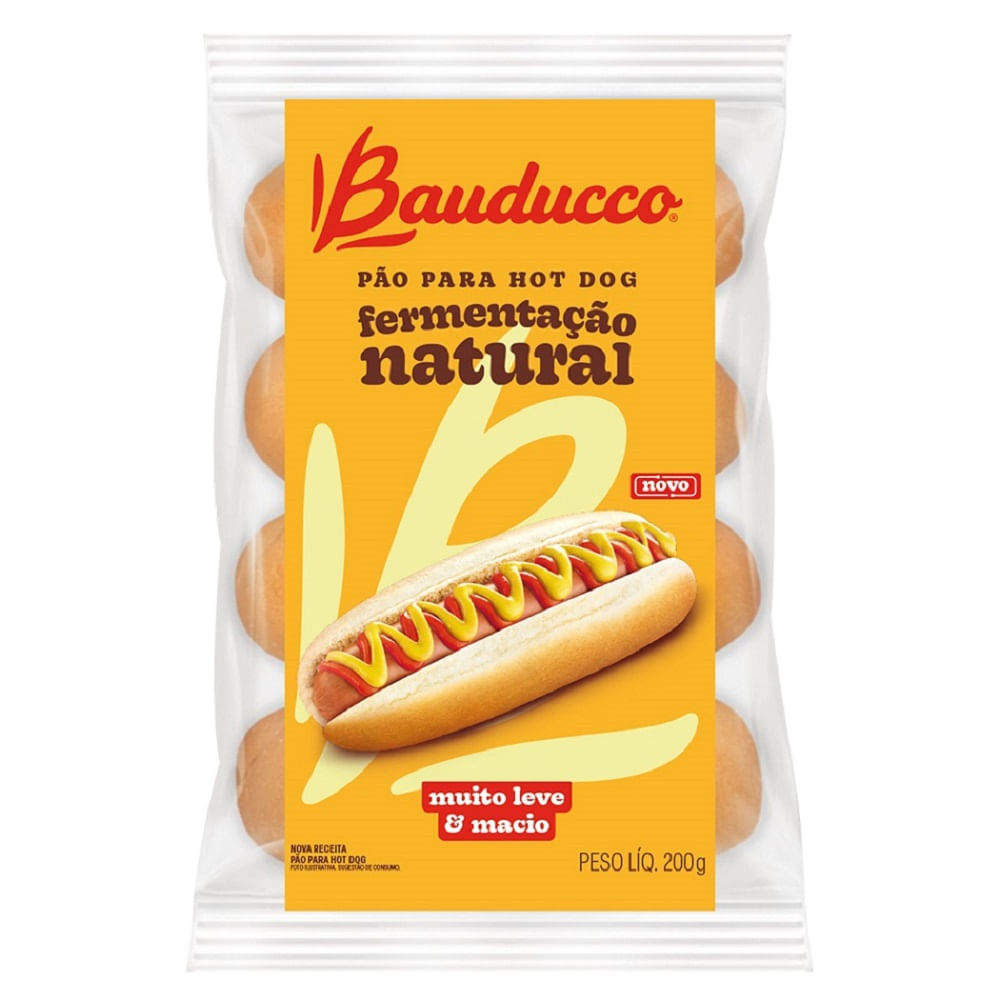 Pão Hot Dog Bauducco 200g