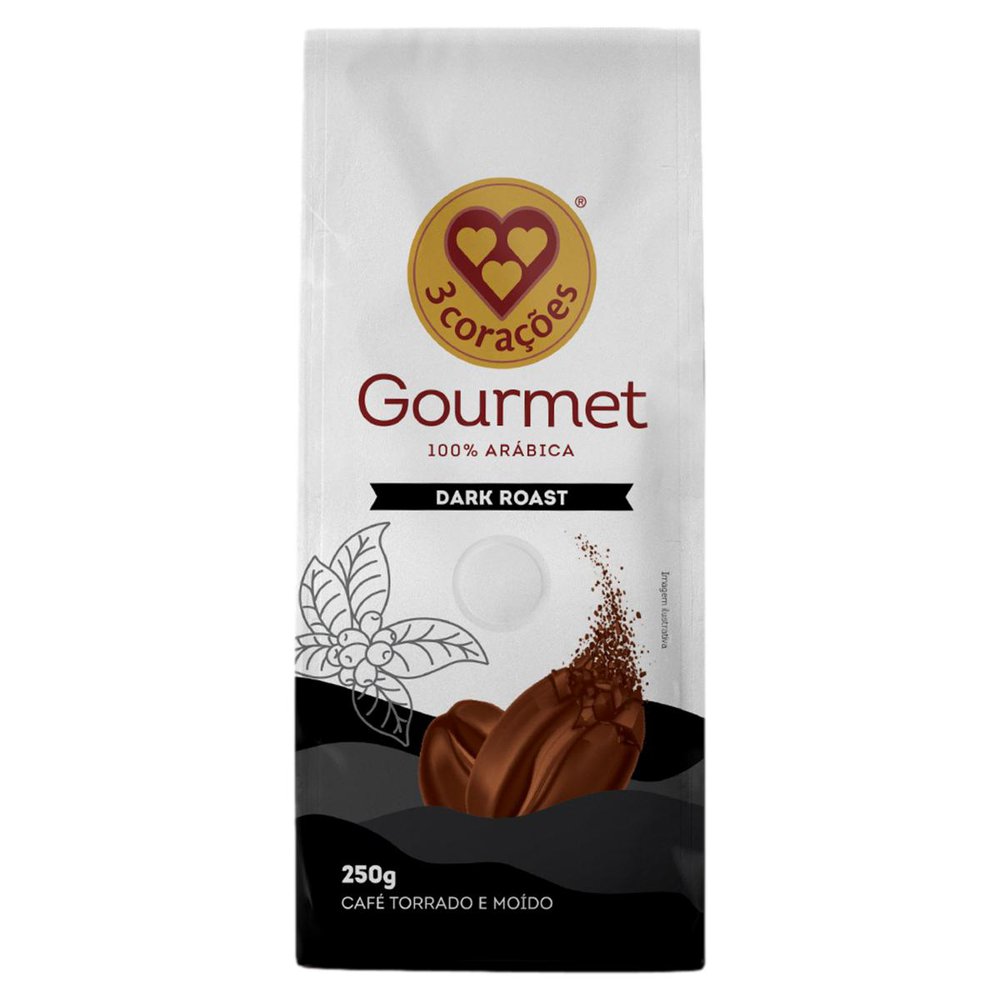 Café 3 Corações Gourmet 250g Dark Roast
