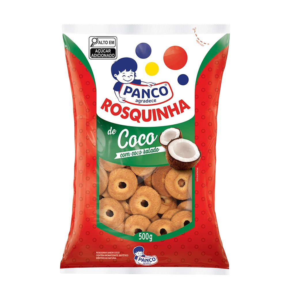 Biscoito Rosquinha Panco 500g Coco