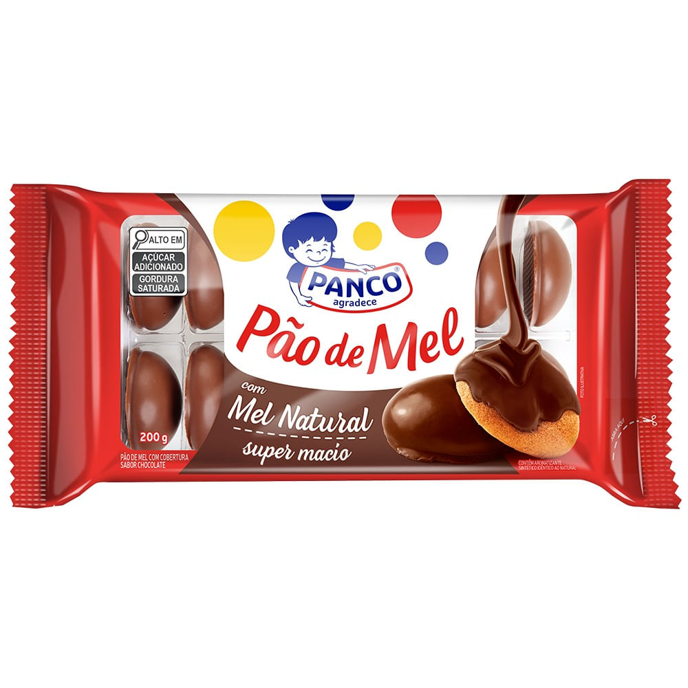 Pão de Mel Panco 200g com Cobertura