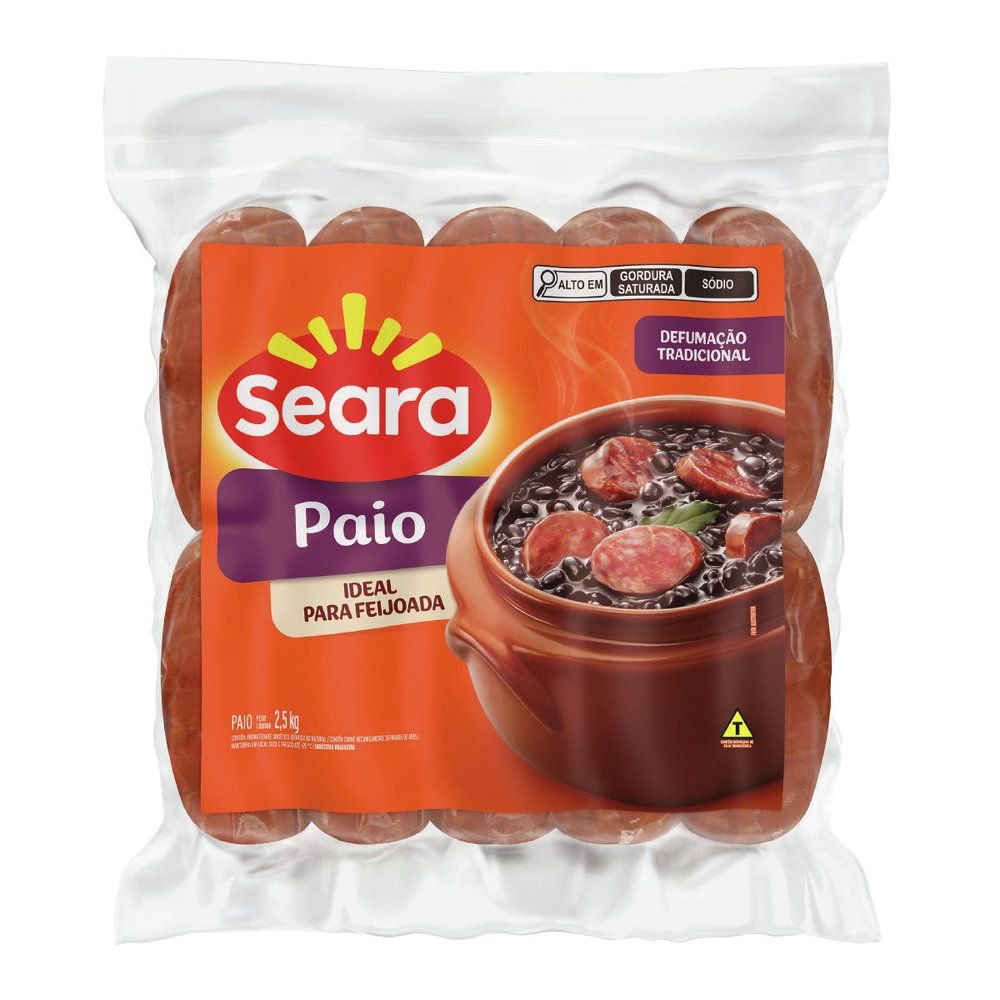 Linguiça Paio Seara bandeja 260g