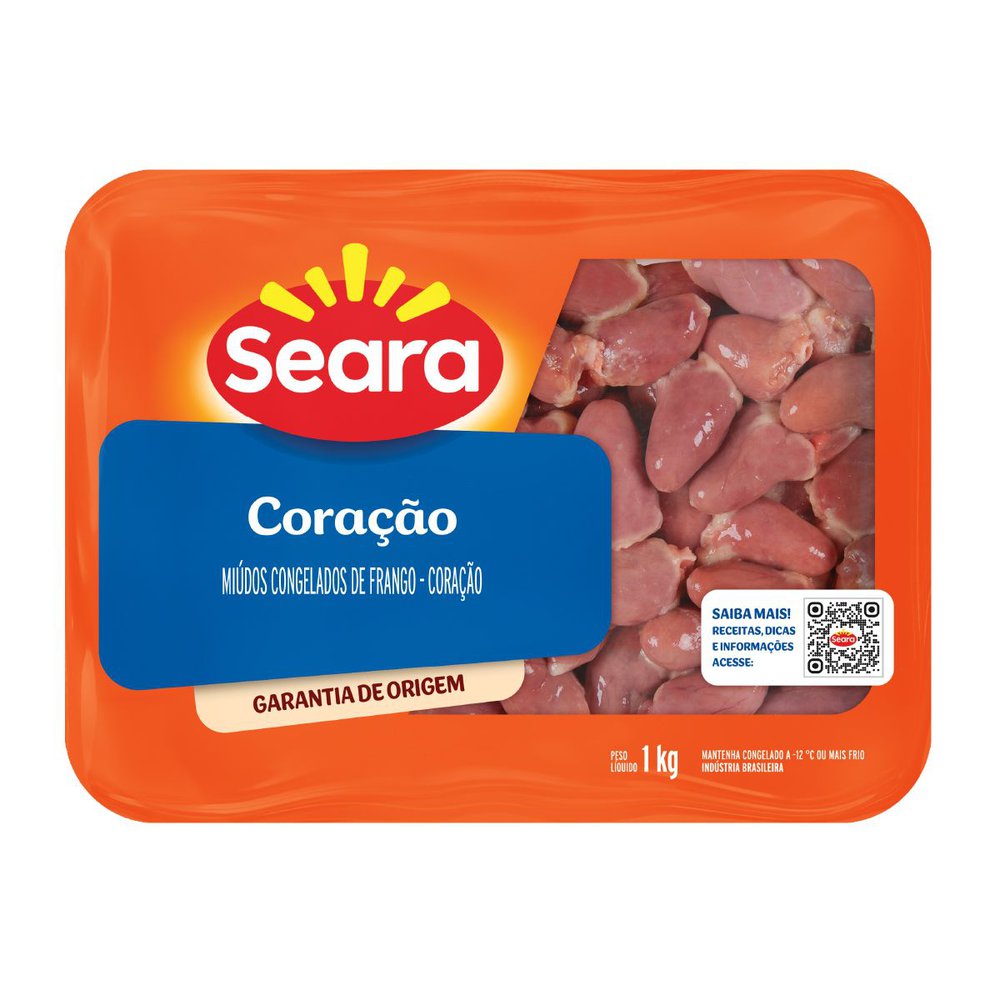 Coração Frango Seara 1Kg Bandeja