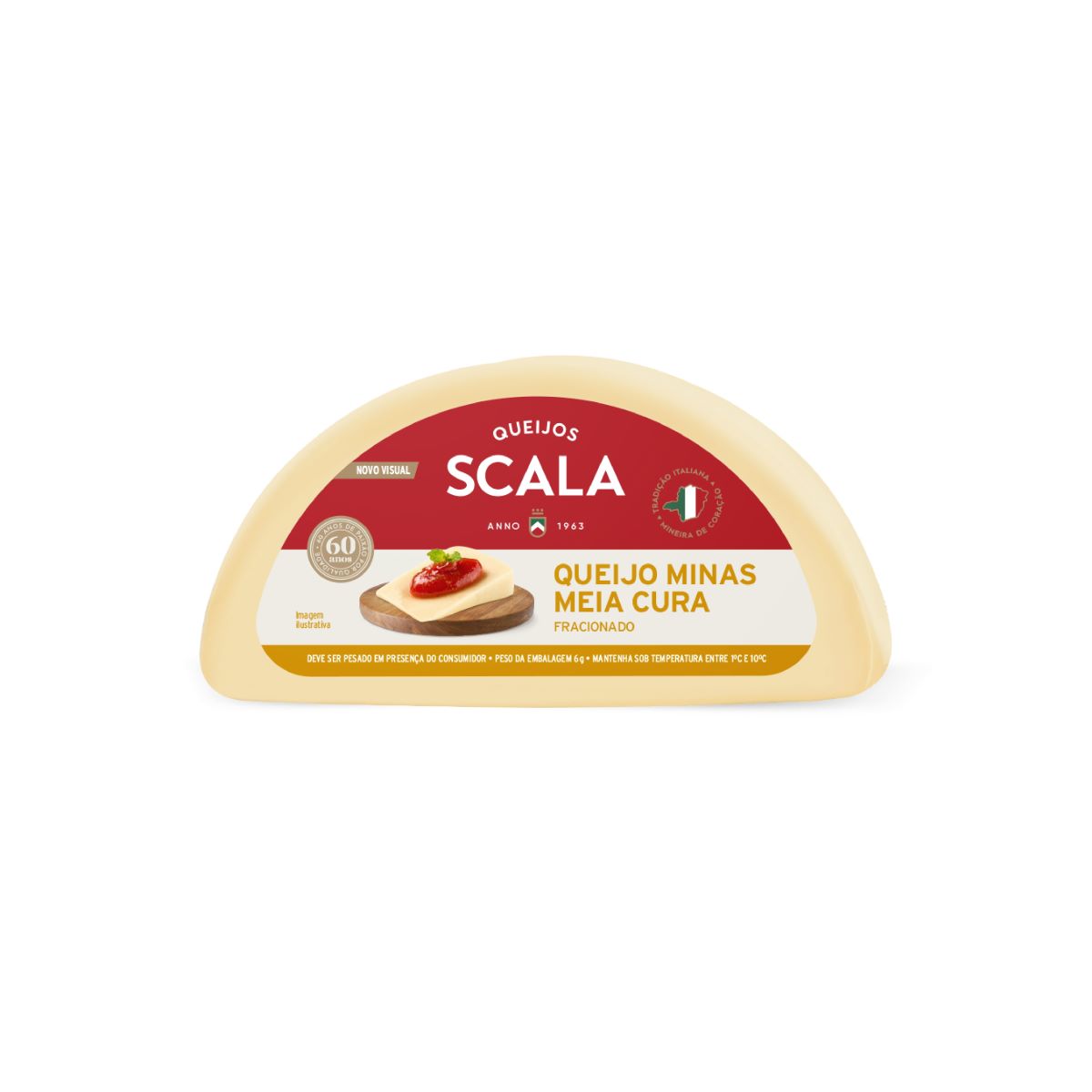 Queijo Minas Meia Cura Scala 542g