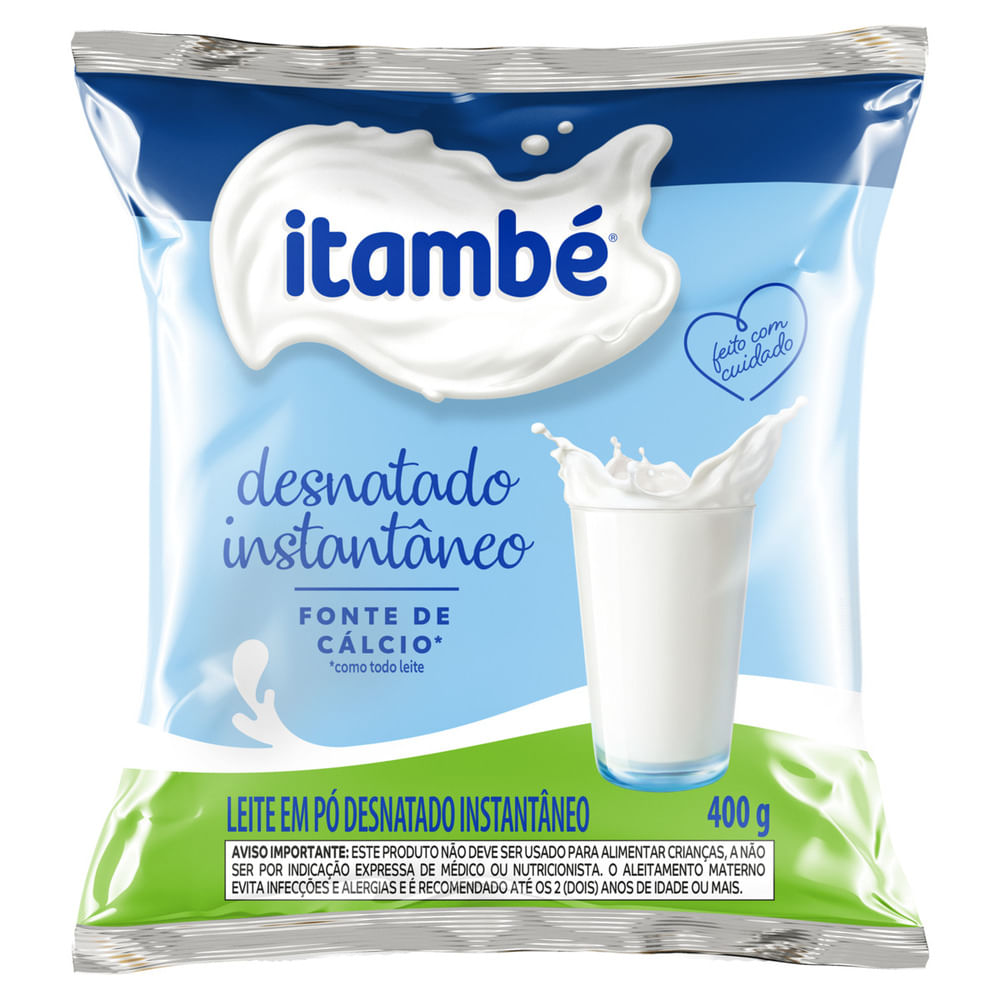 Leite Pó Itambé Instantâneo Desnatado 400g Sachê