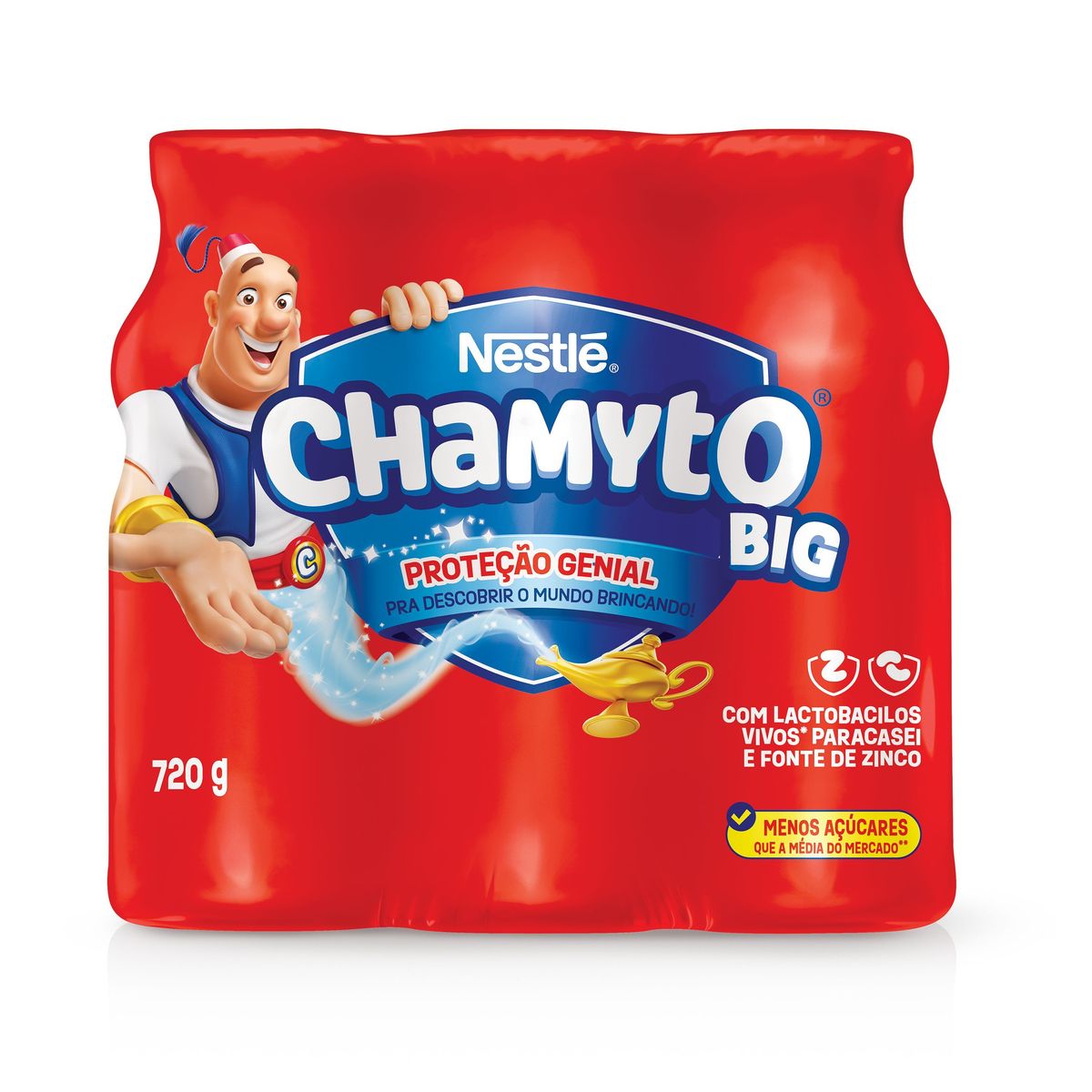 Leite Fermentado Nestlé Chamyto® 720G com 6 unidades