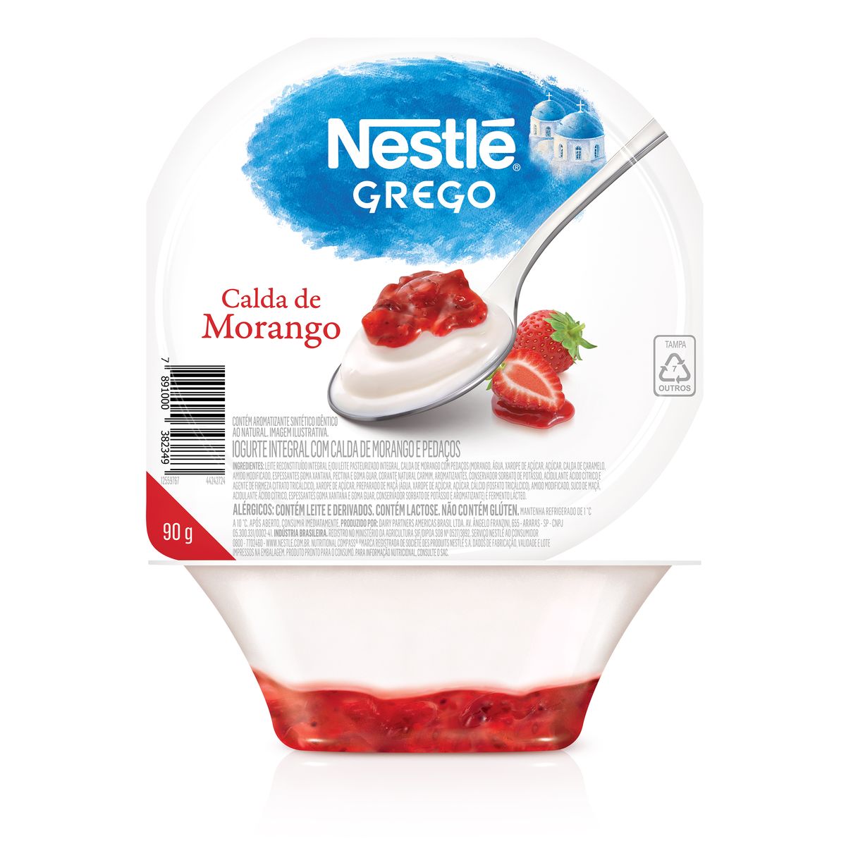 Iogurte Grego Nestlé Com Calda de Morango 90g