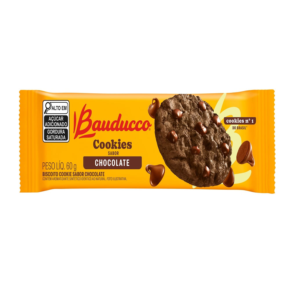 Biscoito Cookie Bauducco Chocolate 60g