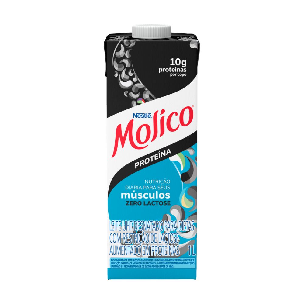 Leite Longa Vida Nestle 1L Molico Proteína Edge