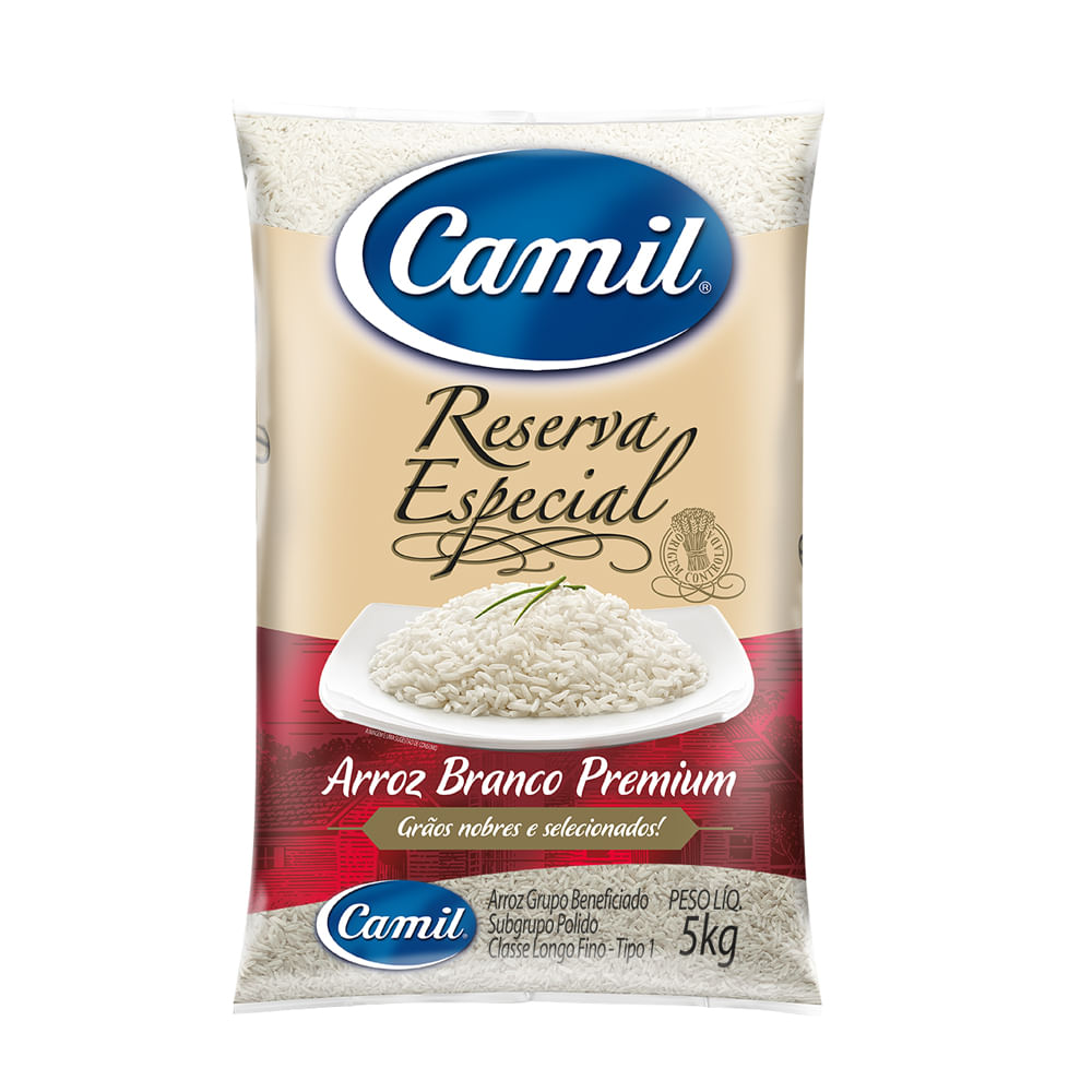 Arroz Branco Camil Premium Reserva Especial Tipo 1 5kg