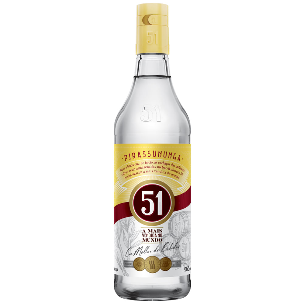 Cachaca Pirassununga 51 965ml