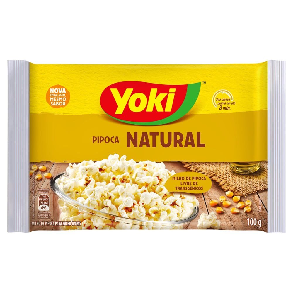Pipoca Micr Yoki 100g  Pipoca Micr Yoki 100g Natur