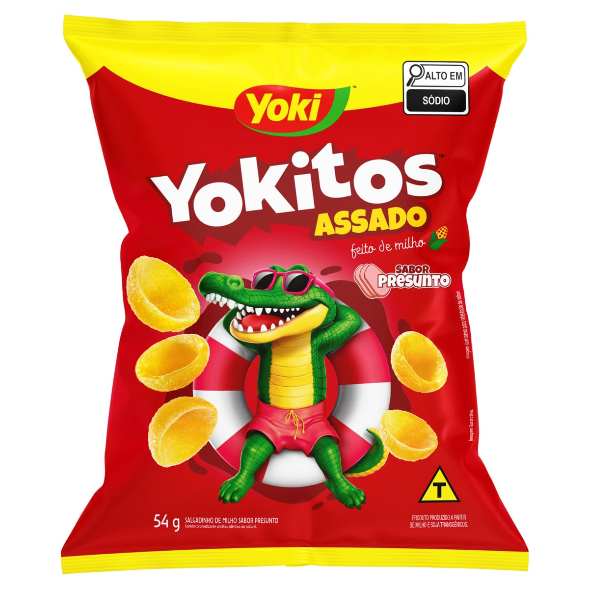 Salgadinho Yokitos 54g Concha Presunto