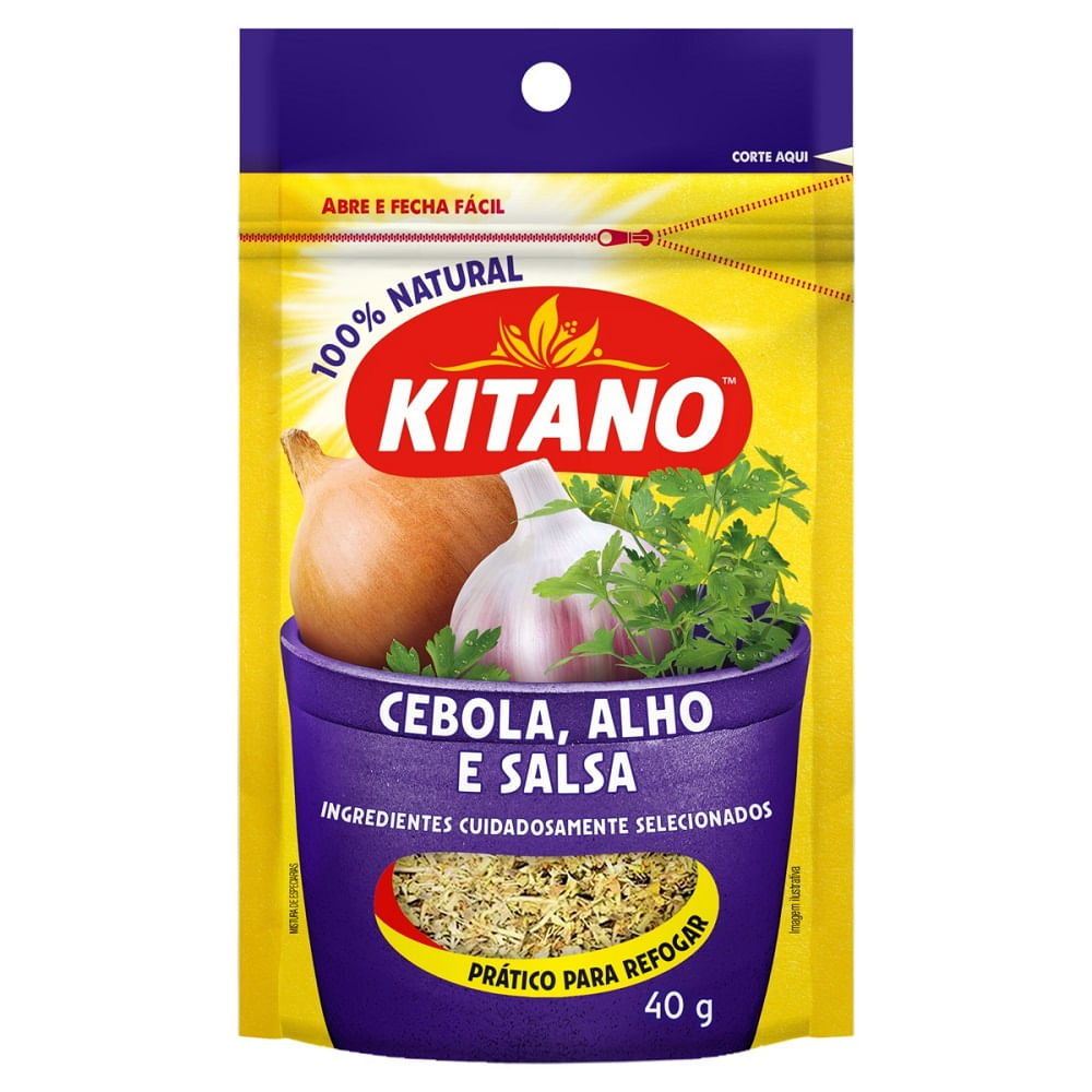 Cebola/Alho/Sal Desidratado Kitano 40g