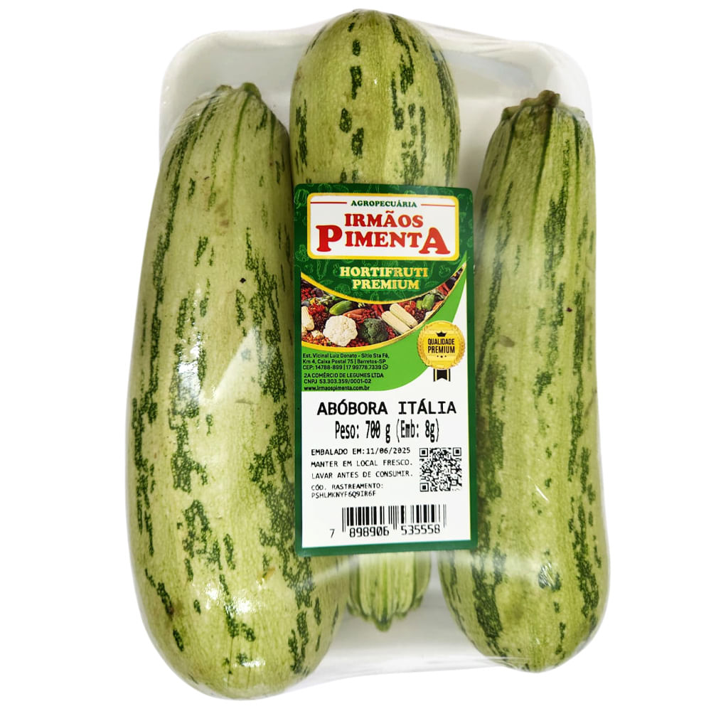 Abóbora Italia Irmãos Pimenta Bandeja 700g