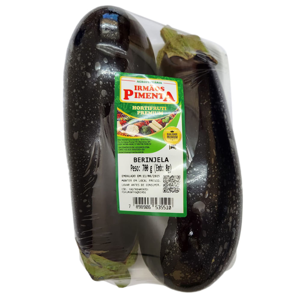 Berinjela Irmãos Pimenta Bandeja 700g