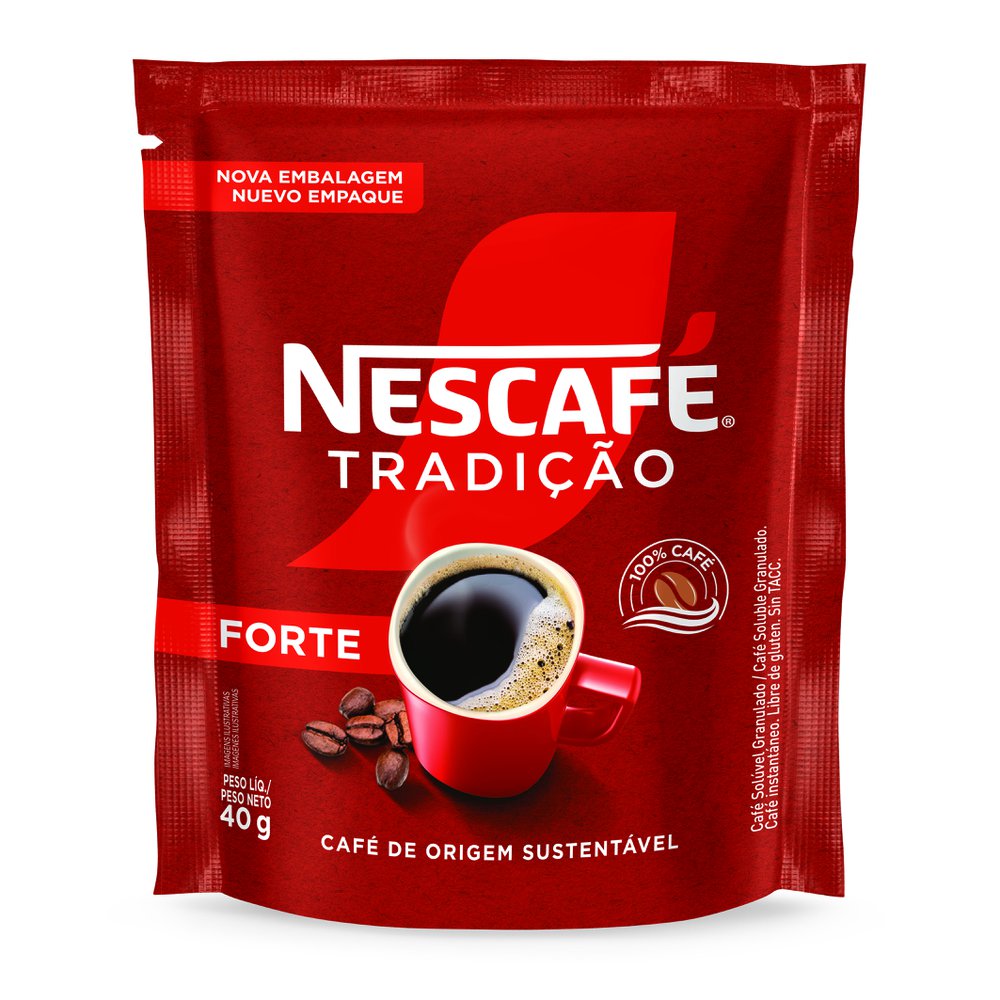 Café Solúvel Nescafé Tradição Forte Sachet 40g