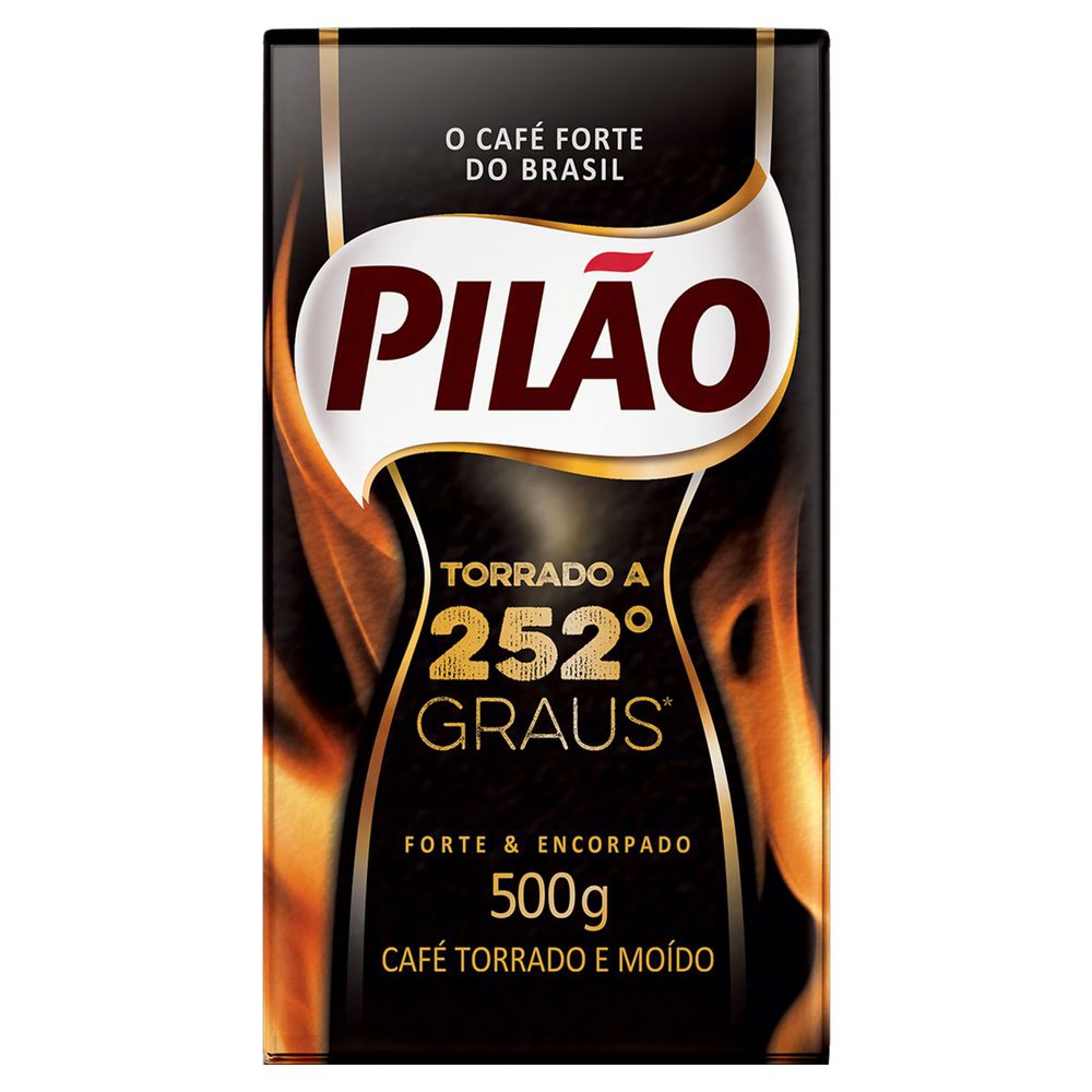 Café Pilão 500g Vácuo Torrado 252 Graus Forte Encorpado