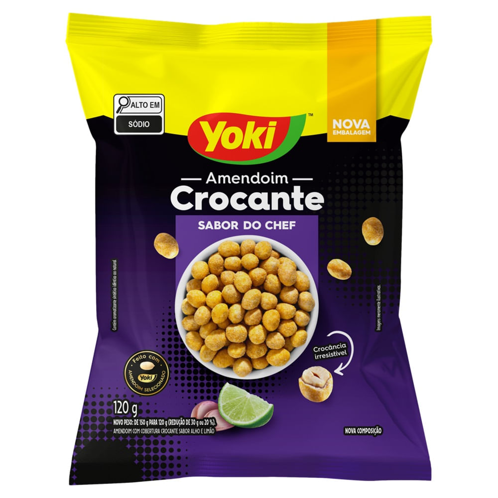 Amendoim Crocante Yoki Sabor do Chefe 120g