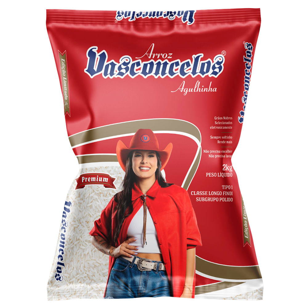 Arroz Agulhinha Vasconcelos 2kg Tpo 1