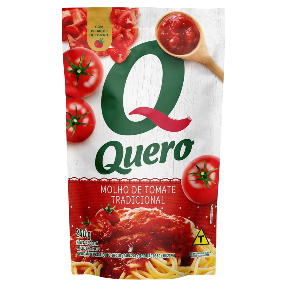 Molho Tomate Quero 240g Sachê