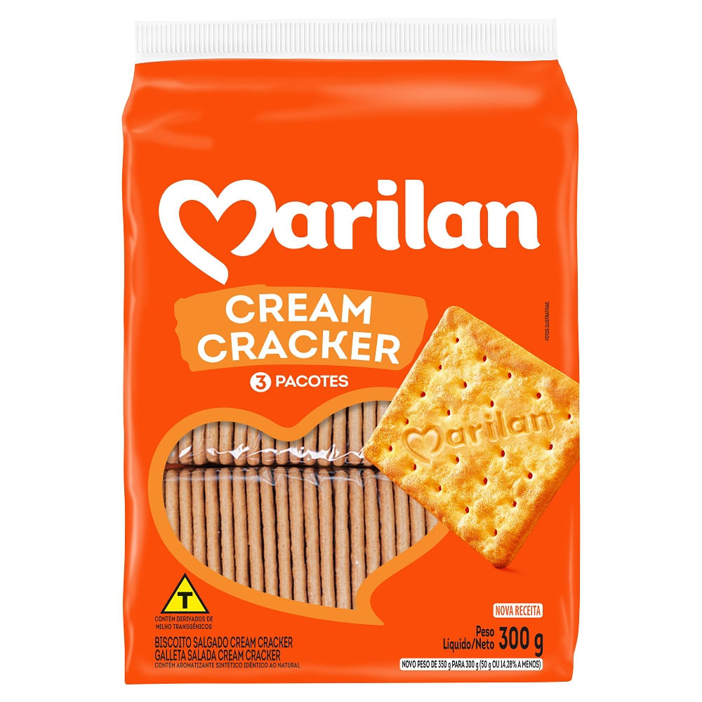 Biscoito salgado Marilan Cream Cracker 300g