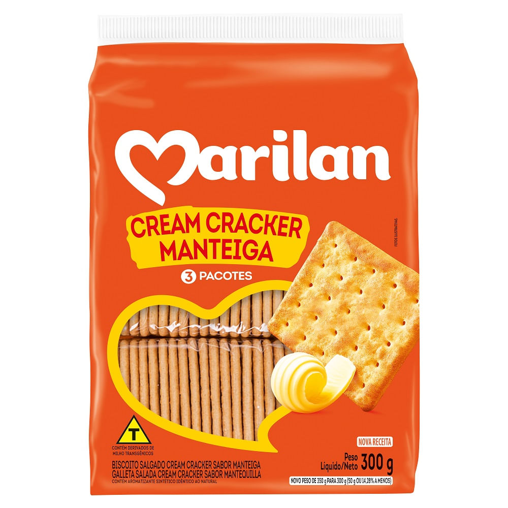 Biscoito salgado Marilan Manteiga 300g