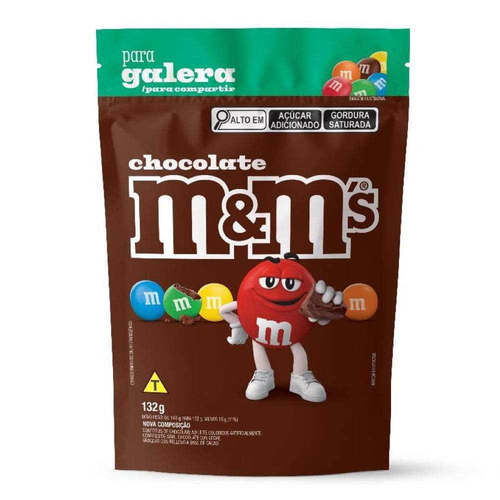 Chocolate Confeito M&Ms Chocolate 132g