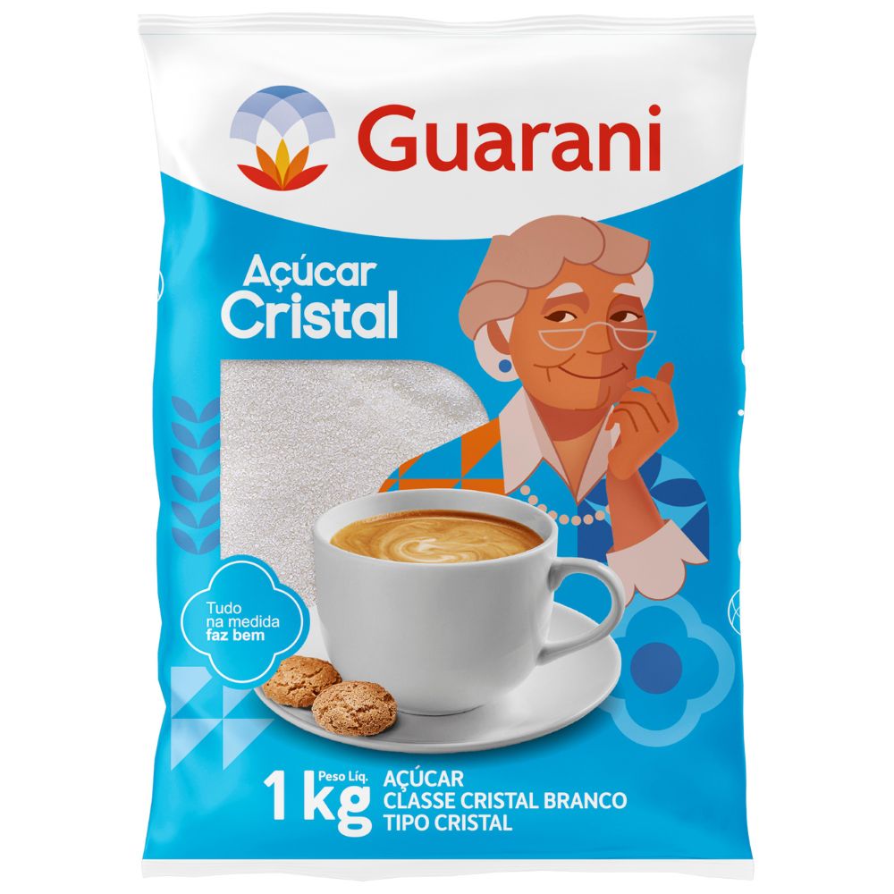 Açúcar Cristal Guarani 1Kg