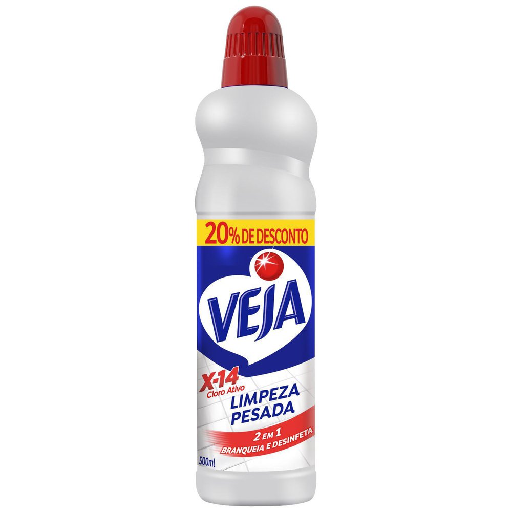 Limpador Veja Limpeza Pesada 500ml Cloro Ativo 20% de Desconto