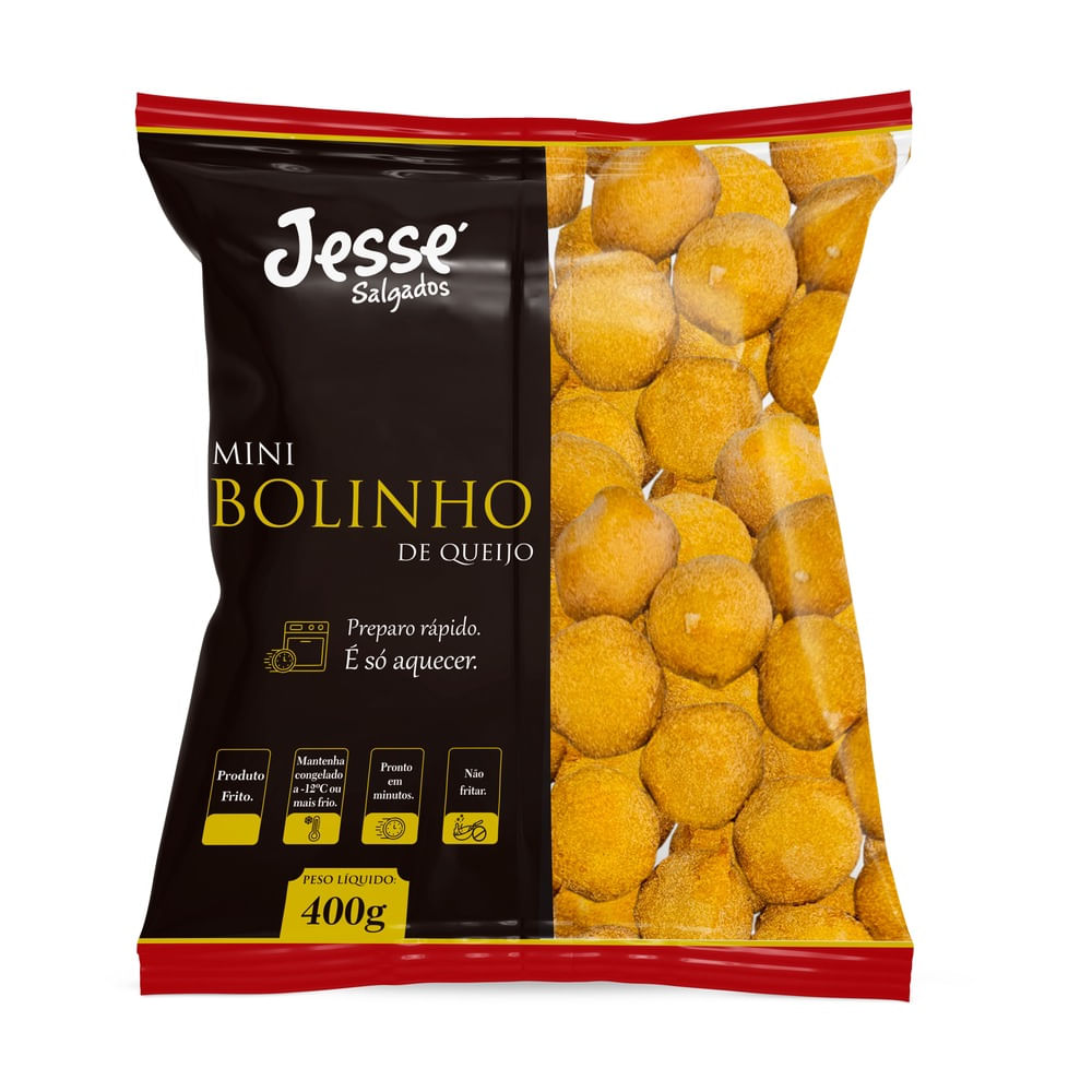 Mini Bolinha de queijo Jessé Salgados 400g