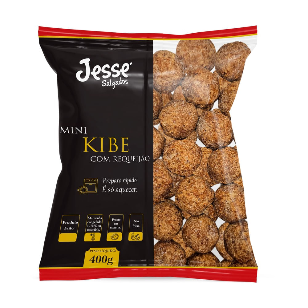 Mini Kibe Com Requeijão Jessé Salgados 400g