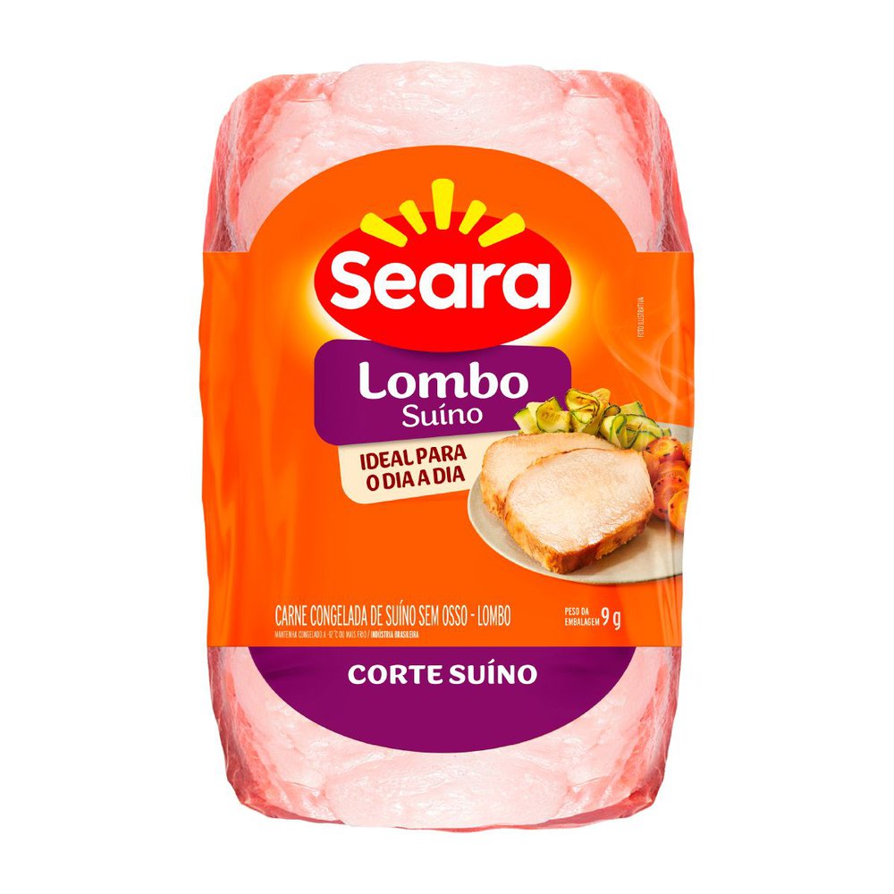 Lombo Suíno Seara 800g Congelado