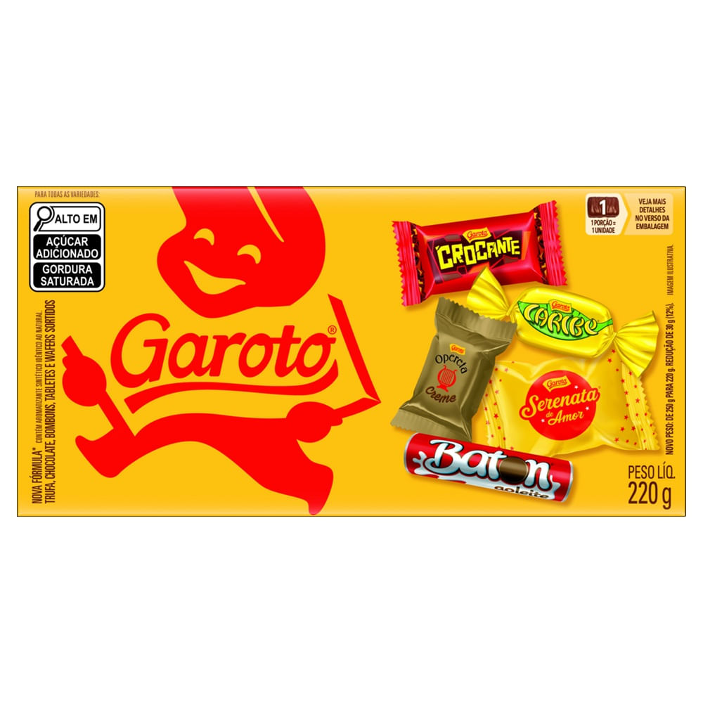 Bombom Garoto Sortidos 220g