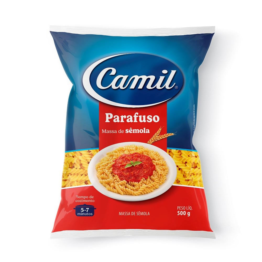 Macarrão Sêmola Camil Parafuso 500g